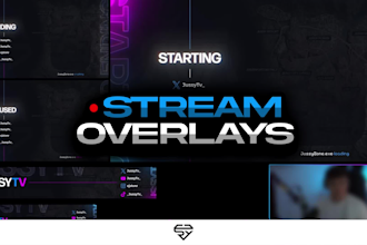 create custom stream overlay designs for you