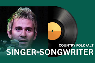be your male country folk, indie, pop, country music singer and songwriter