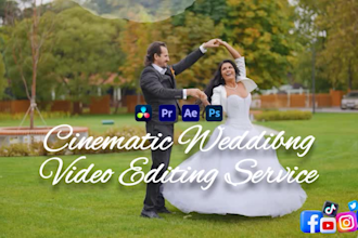 edit your wedding footage to create a cinematic, lovely, heartfelt story