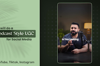 do a podcast style ugc for social media