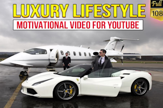 create luxury lifestyle and travel cash cow youtube video