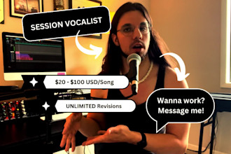 be your multi genre low tenor male vocalist