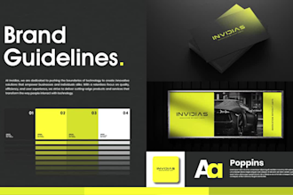 design a premium brand logo, branding book, brand kit and brand style guides