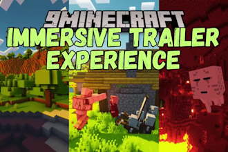 make a cinematic minecraft server trailer for you