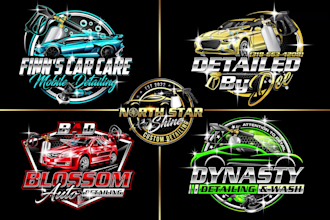 do auto detailing mobile detailing auto repair automotive and car wash logo