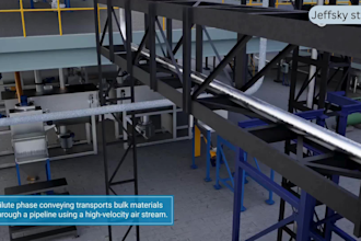 create realistic 3d industrial animation for machines and technical process