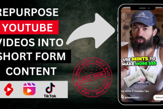 repurpose real estate youtube videos or podcasts into short form content