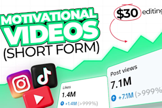 create best short form motivational video for social media