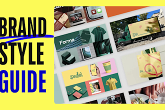 design corporate identity, brand style guide, brand guideline for your brand