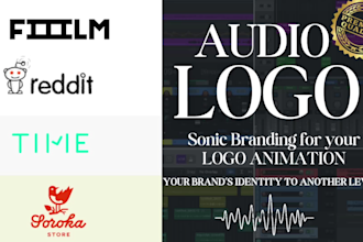 create original audio logo, intro, outro for your brand
