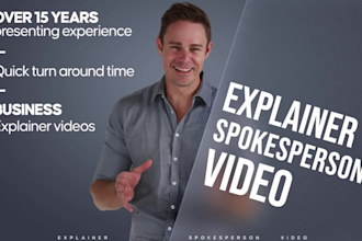 be your english male actor for your spokesperson video