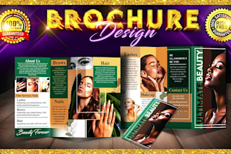 create professional brochures, flyers,trifold,catalog design