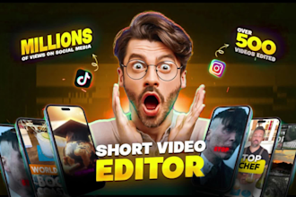 edit your instagram reels, ads, youtube shorts, tiktok video editing ads
