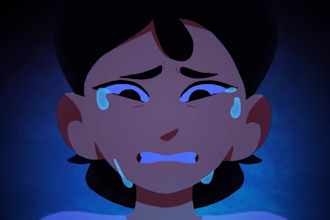 do 2d cartoon, anime, character video explainer animation