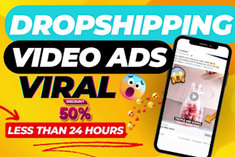 create facebook tiktok video ads for dropshipping products
