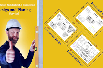 do planing cad drafting 2d drawings and design of residential and commercials