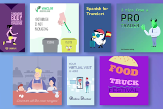 create custom 2d animated explainer video for social media