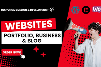 build personal portfolio website, blog or business website