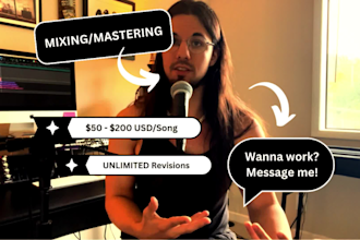 provide industry quality mixing and mastering