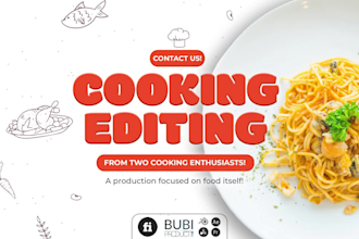 edit cooking video, food reels and recipe