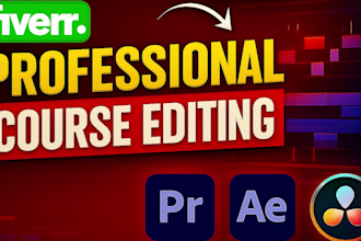 do professional online course video editing