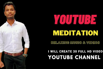 create a youtube channel with meditation nature relaxing music videos