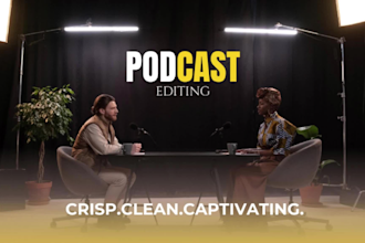 professionally edit your video podcasts, multicam interviews and riverside