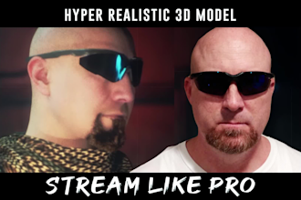 design your 3d model for live streaming or vtubing and intro videos