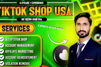 setup tiktok shop or tts virtual assistant and tik tok shop dropshipping VA