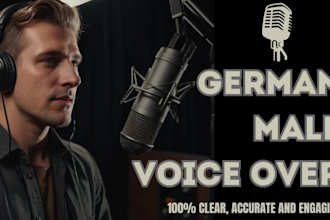 record swiss and standard male german voice over in 24h, german voiceover