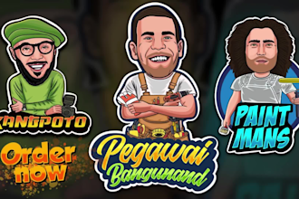 design a unique and eye catching mascot logo for your brand