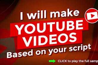 be your youtube video creator and editor based on script