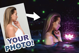 do photo blending manipulation and any photoshop works