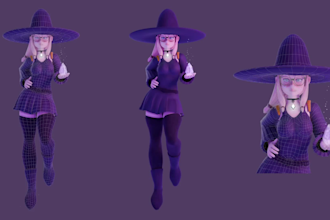create 3d characters ready for games and animation