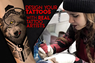 create your tattoo design with a real tattoo artist