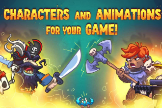 create 2d game character design and animation