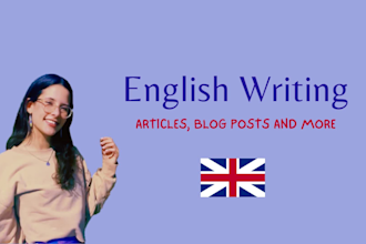 write a high quality article in english