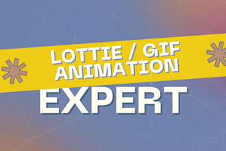 create custom lottie and GIF animations