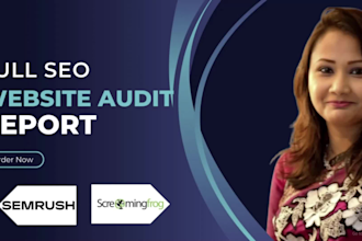 provide a full seo audit report technically and manually
