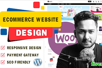 design wordpress ecommerce website with woocommerce