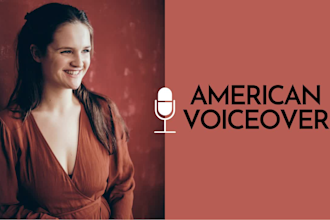 record a professional american female commercial voiceover