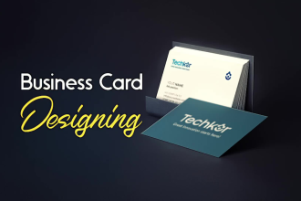 make business card design with qr code and stationery design