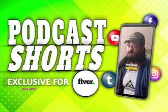 edit podcast your into short and catchy tiktok, insta clips