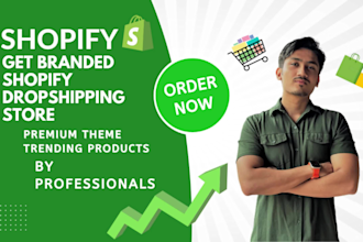 set up a pro shopify dropshipping store and manage shopify store