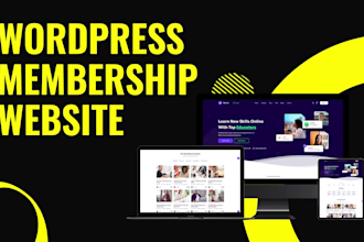 design wordpress membership website or wordpress subscription website