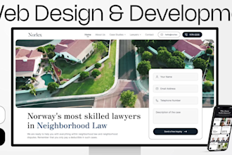 design and develop a modern website in framer