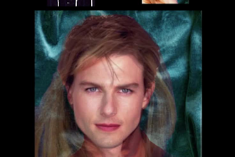 turn any image in any other in a video morphing