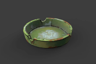 model and texturize asset