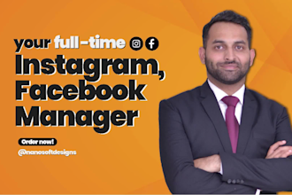 handle your instagram, facebook and be your online assistant