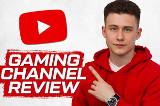review your gaming youtube channel and tell how to increase views